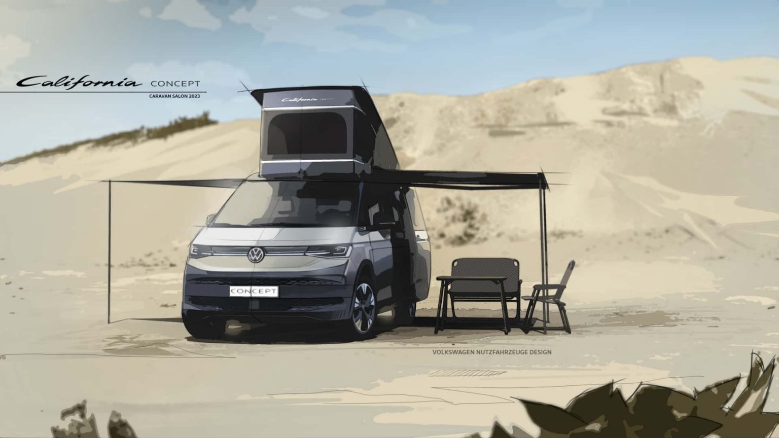Volkswagen Unveils Teaser Images of Upcoming Plug-In Hybrid California Concept Camper