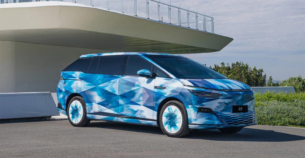 Xpeng Teases Upcoming X9 Multi-Purpose Vehicle with Camouflaged Images