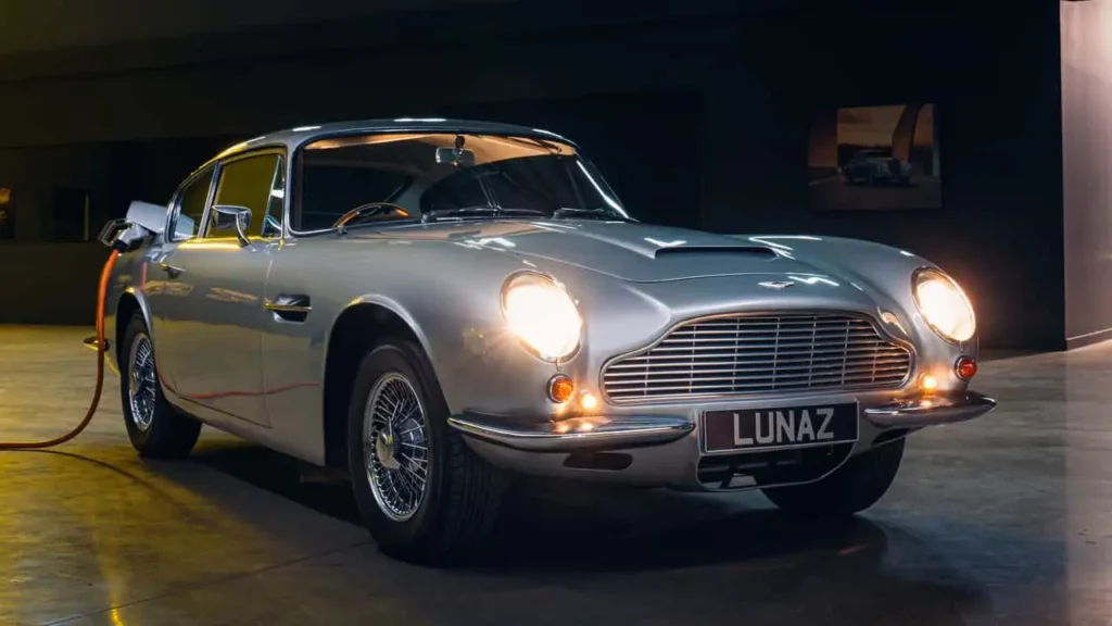 Lunaz Unveils Sustainable Aston Martin DB6 EV with Interior Crafted from Discarded Egg and Nut Shells