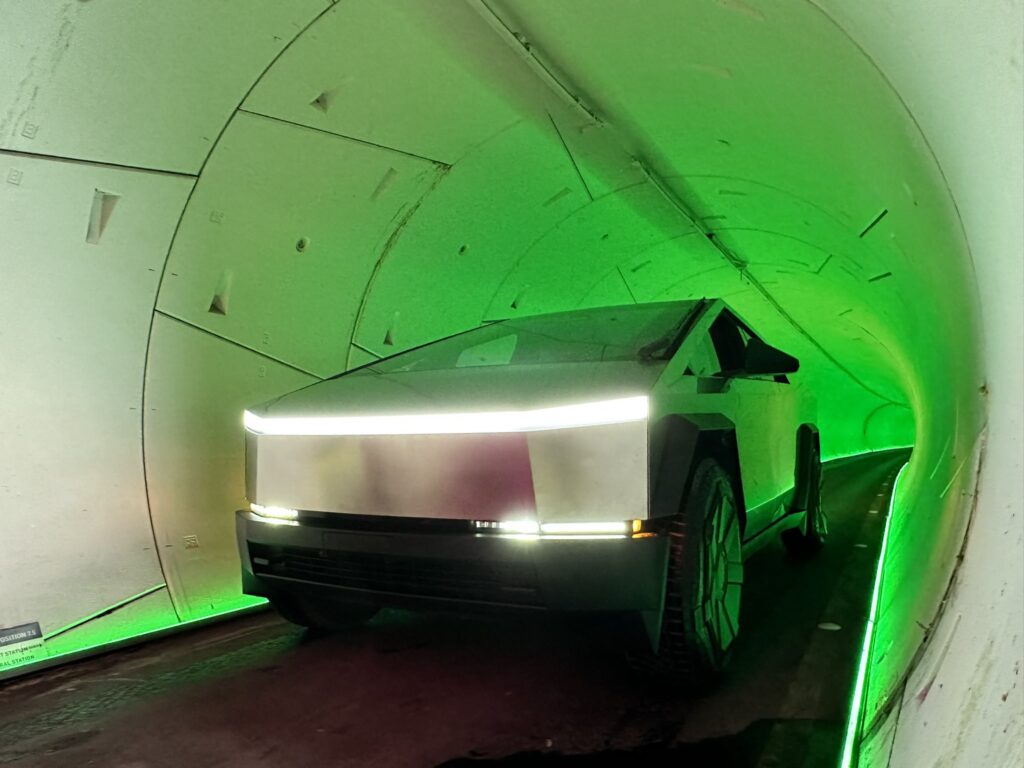 Tesla’s Cybertruck Poised to Join The Boring Company’s Vegas Loop Tunnel System