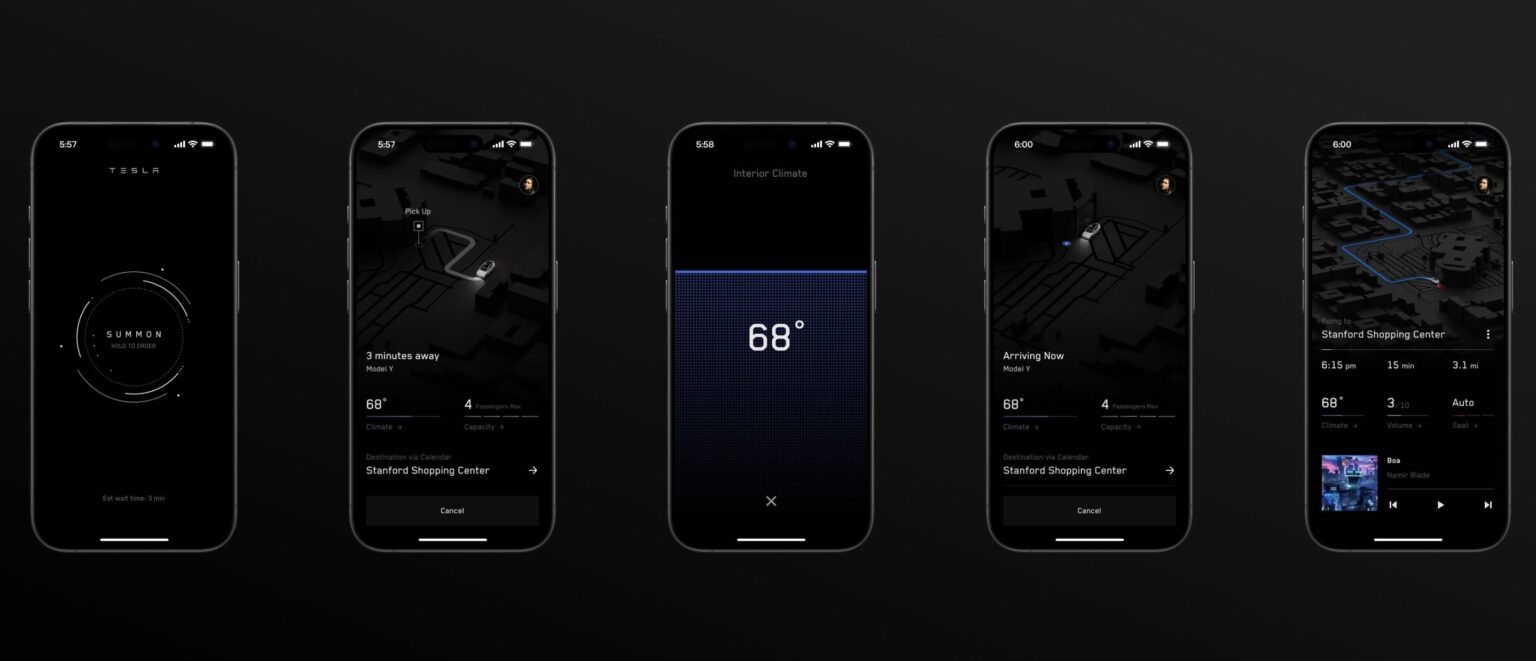 Tesla Teases Self-Driving Ride-Hailing App, Aiming to Rival Uber