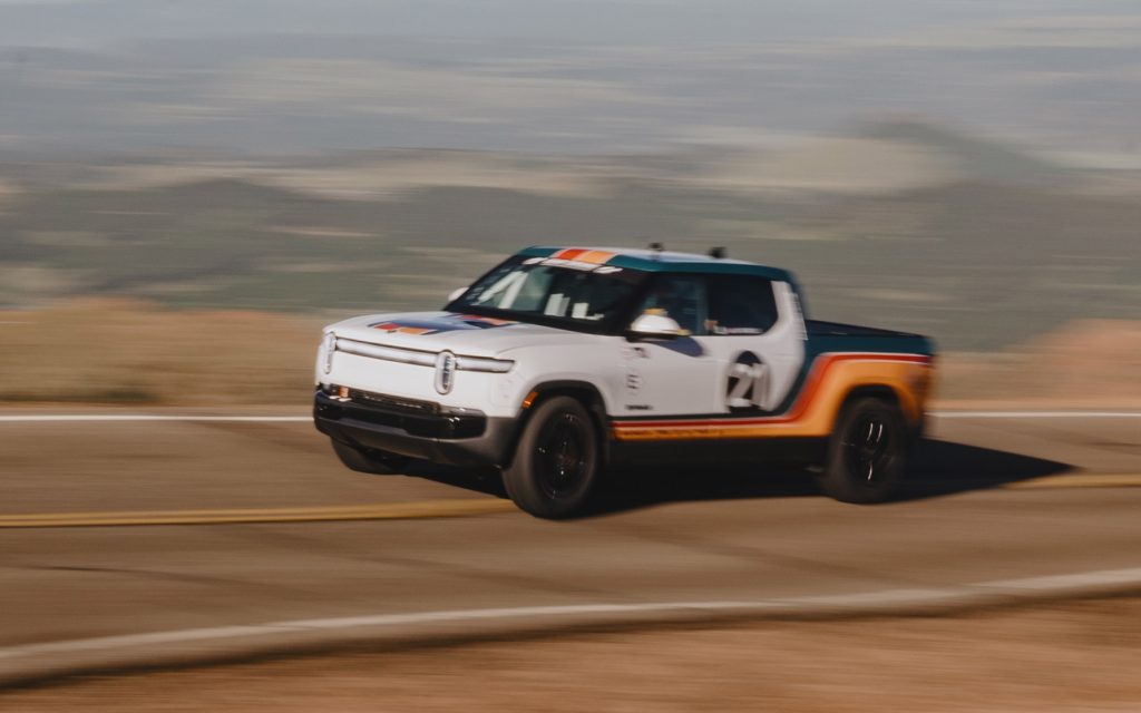 Rivian R1T Sets New Production Truck Record at 2024 Pikes Peak International Hill Climb