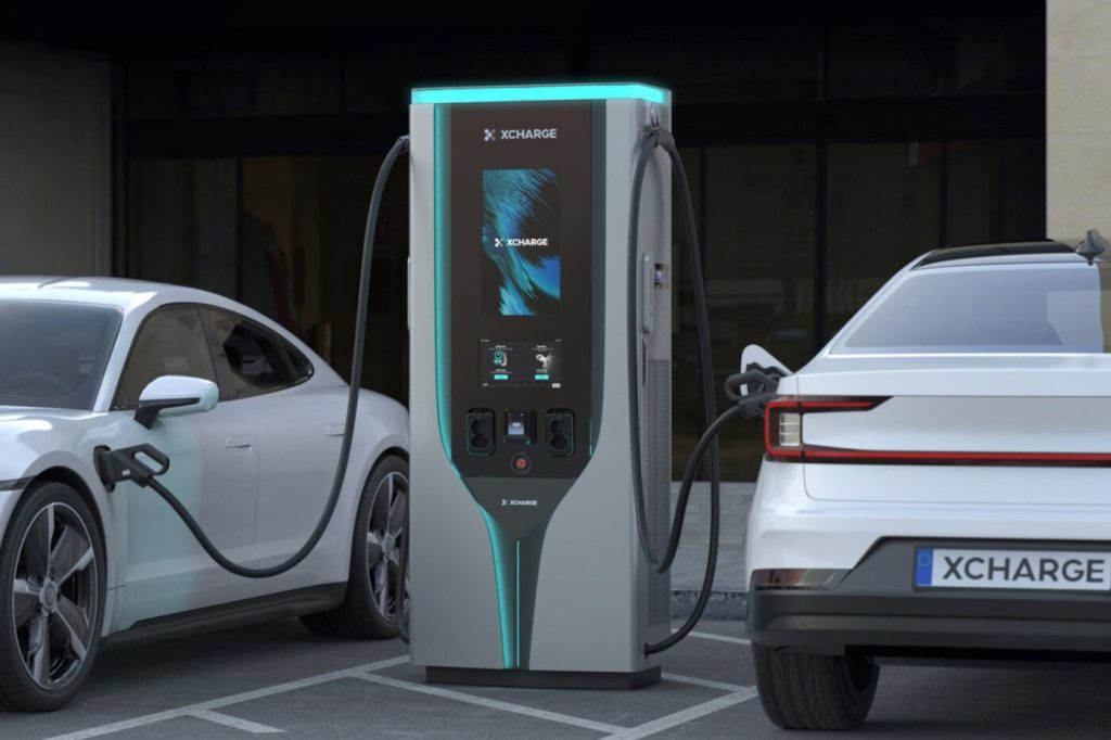 XCharge Unveils New C7 Slim Fast Charging Station at Power2Drive