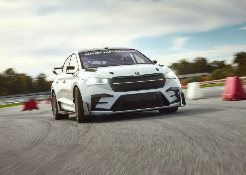 Skoda Motorsport Unveils Enyaq RS Race Concept: A High-Performance Electric Crossover Coupe