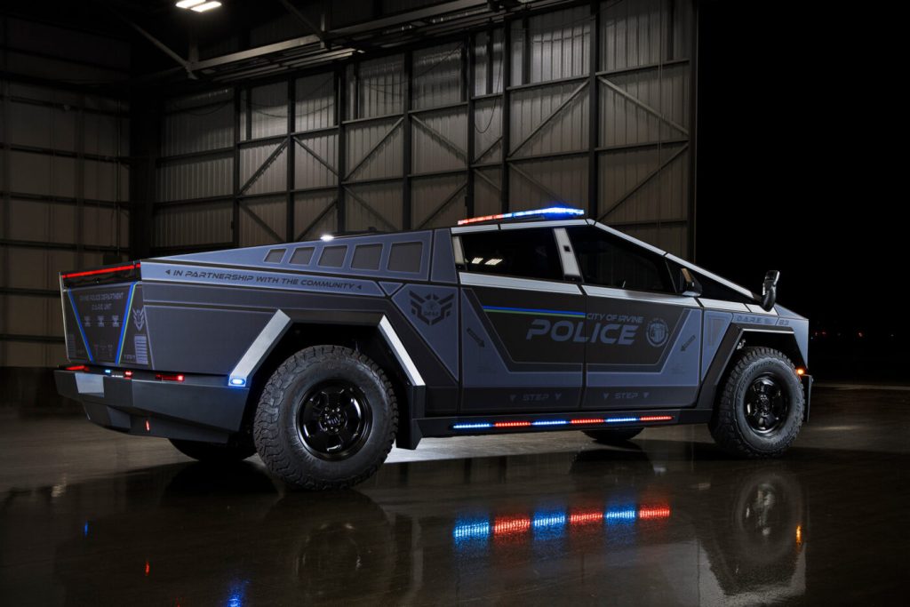 Irvine Police Department Adds Tesla Cybertruck to Fleet for Community Outreach
