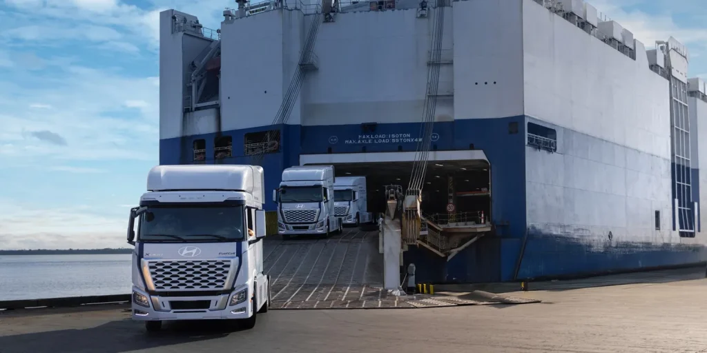 Hyundai’s XCIENT Hydrogen Semi Trucks Debut in Georgia for Logistics Operations
