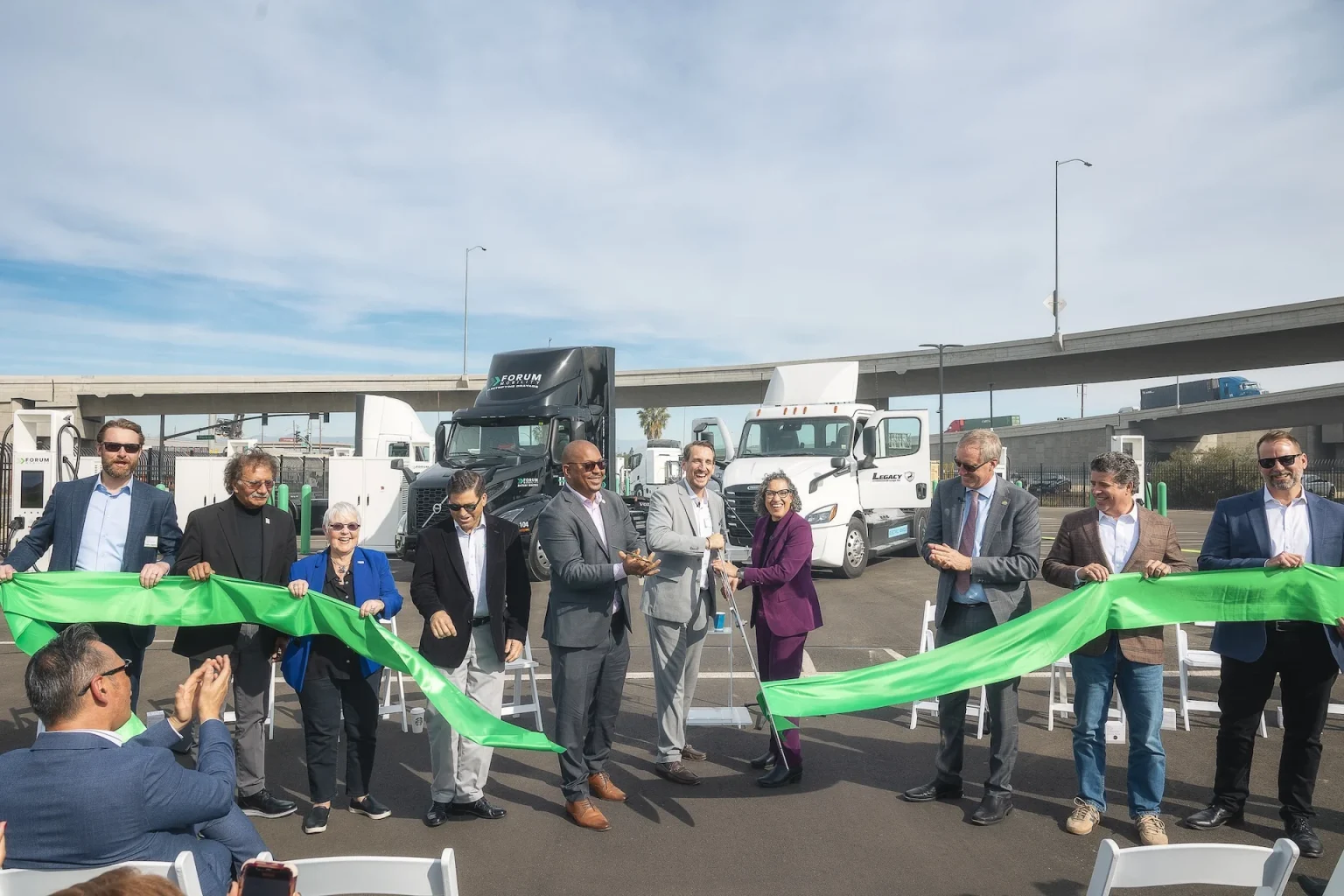 Forum Mobility Launches Largest Electric Truck Charging Depot at Port of Long Beach