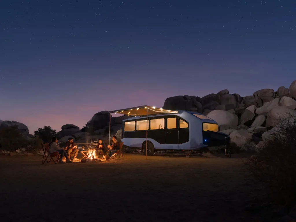 Pebble Unveils Production-Ready All-Electric Travel Trailer Pebble Flow, Starting at $109,500