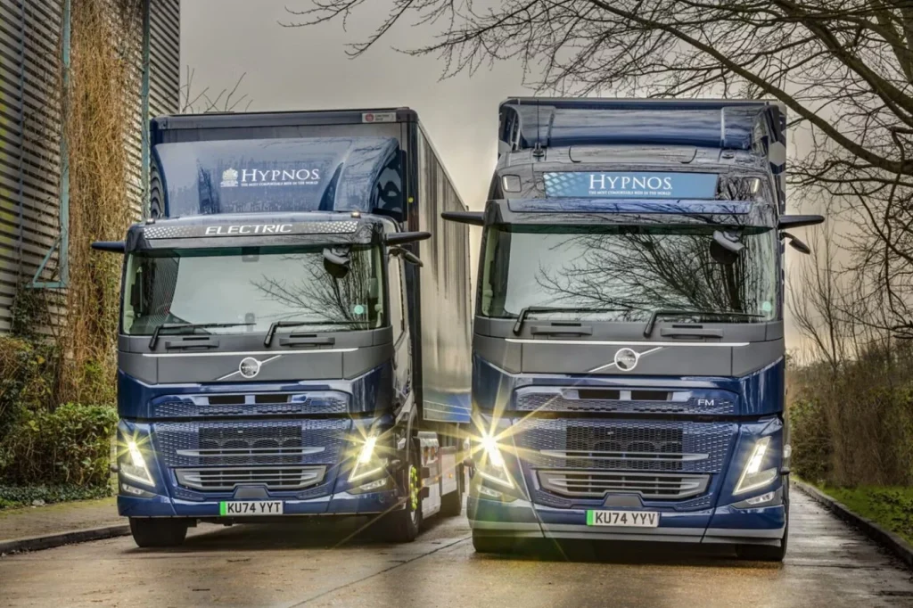 Hypnos Beds Transitions to Electric Deliveries with Volvo FM Electric Trucks