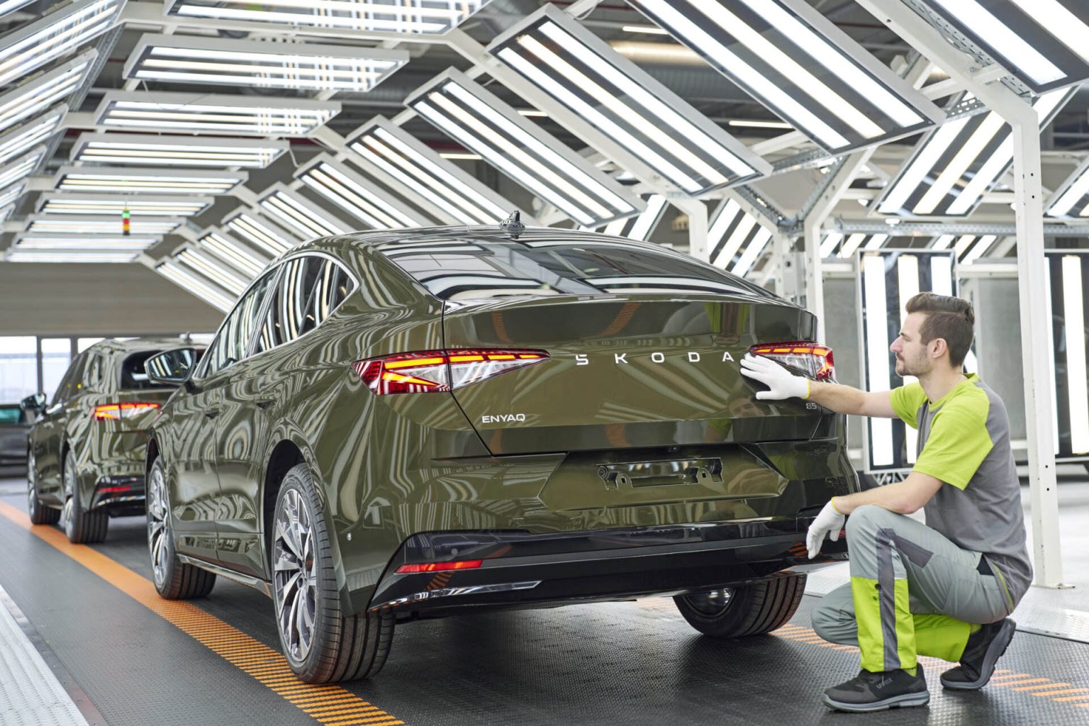 Skoda Begins Production of Facelifted Enyaq Electric SUV in Mladá Boleslav