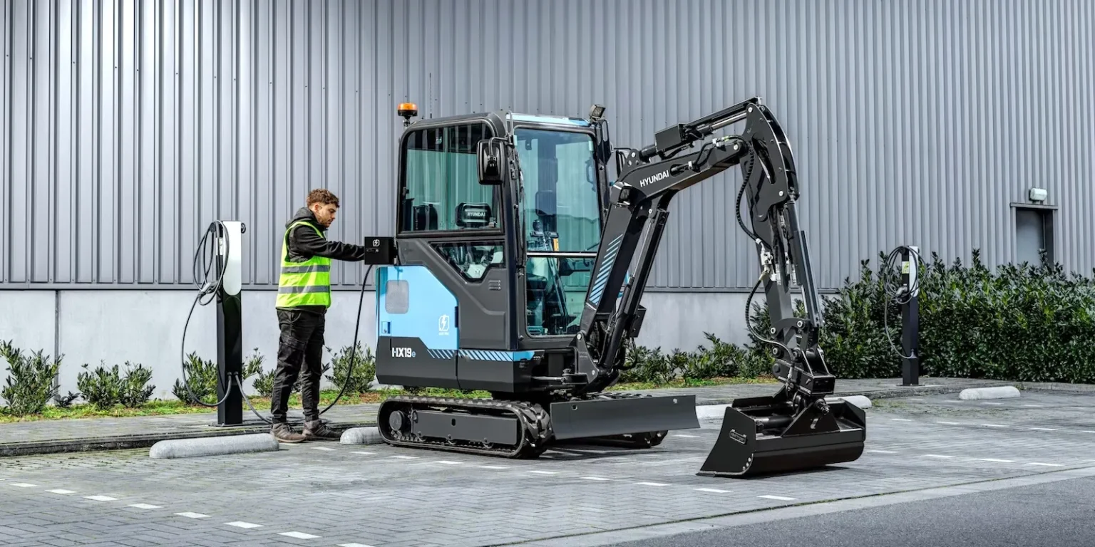 Hyundai Unveils HX19e, Its First Production Electric Excavator