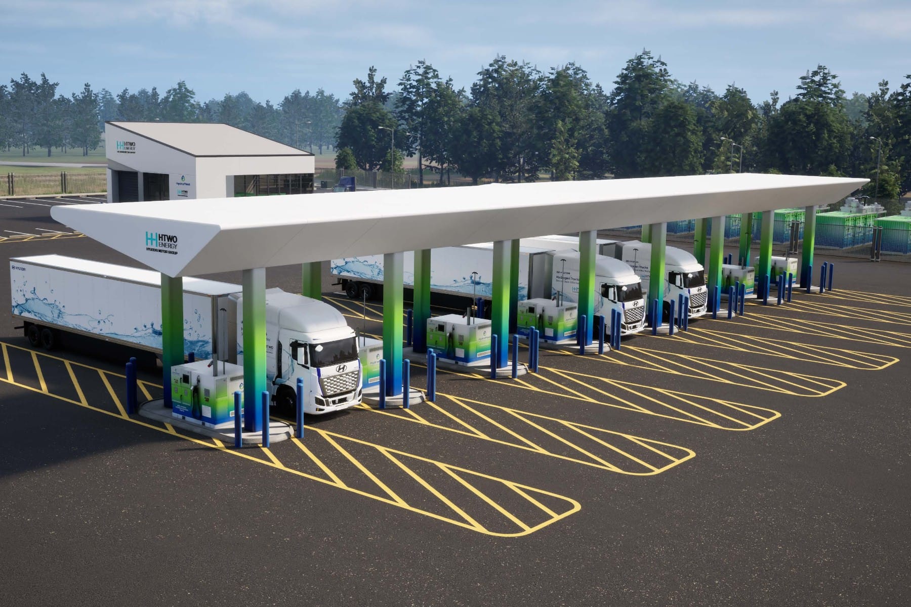 Hyundai Hydrogen refuelling infrastructure