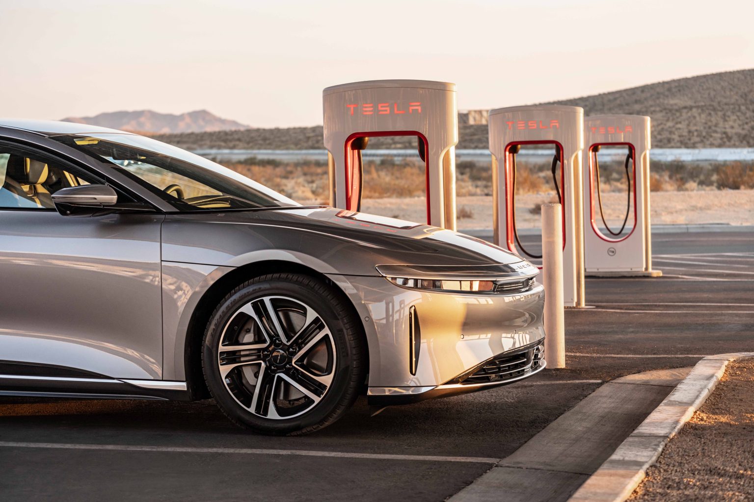 Lucid Air Tesla Supercharger 3