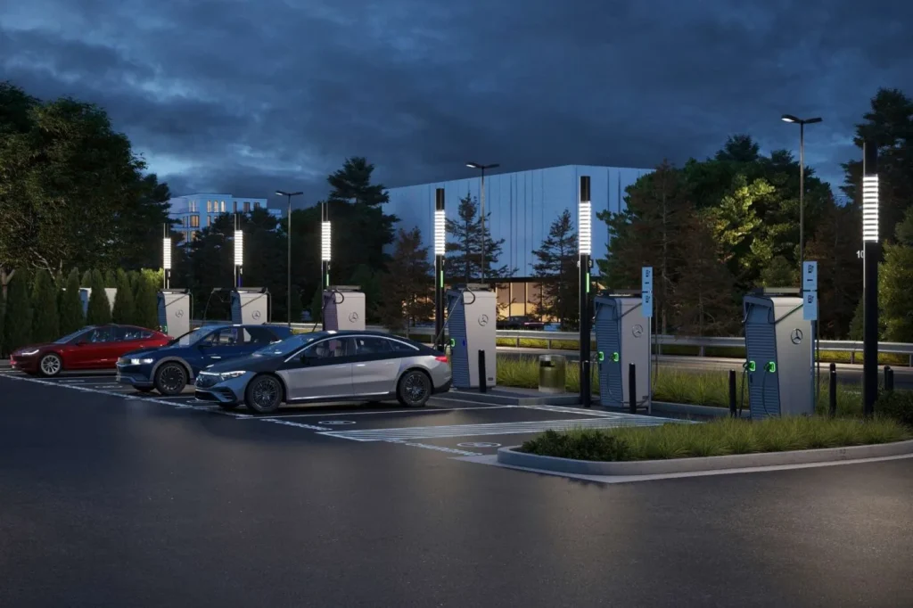 Mercedes-Benz HPC to Equip 500 Fast-Charging Stalls at US Retail Centers Through Federal Realty Partnership Mercedes-Benz Charging