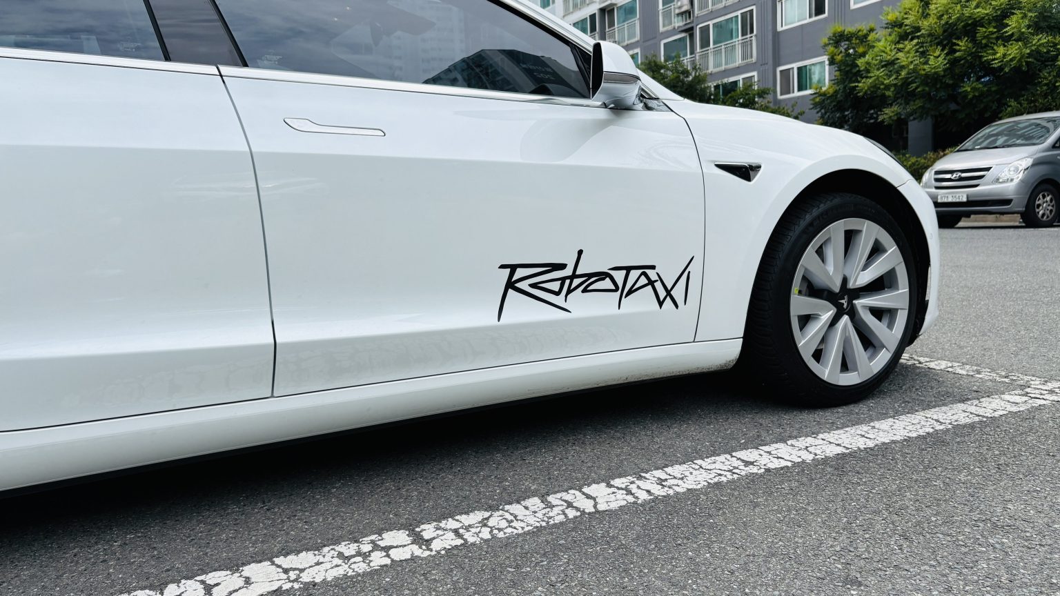 Tesla Robotaxi Decal Logo