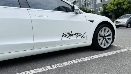 Tesla Robotaxi Decal Logo