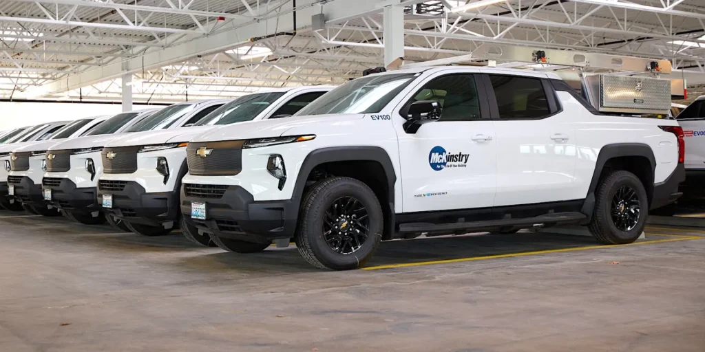 McKinstry Deploys 100th All-Electric Chevy Silverado in Push for Emissions-Free Fleet
