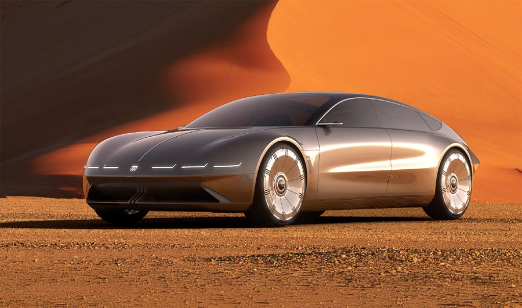 GM Unveils Buick Electra Orbit Concept as Design Study for Future EVs Buick Electra Orbit concept electric sedan
