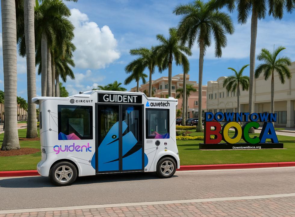 Guident, Boca Raton to Launch Autonomous Shuttle Service with MiCa Vehicles