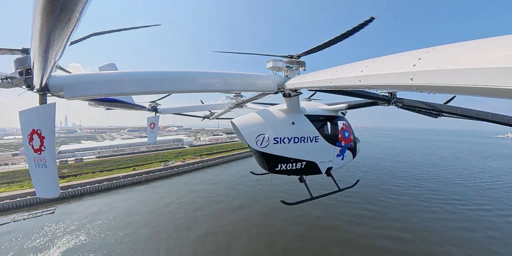 SkyDrive Conducts Demonstration eVTOL Flights Above Expo 2025 in Osaka