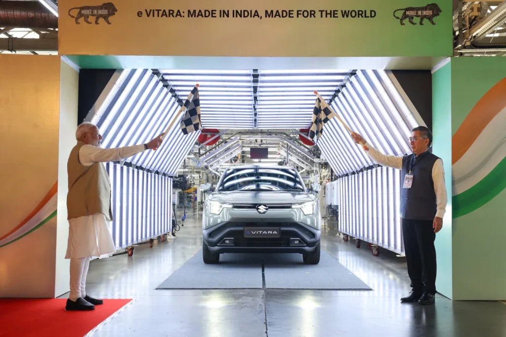 Maruti Suzuki Begins Production of e Vitara Electric SUV in India