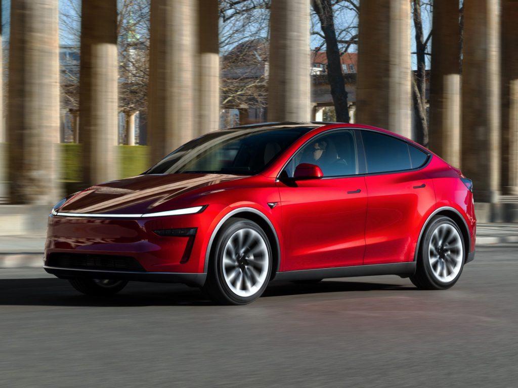 Tesla Model Y in Red