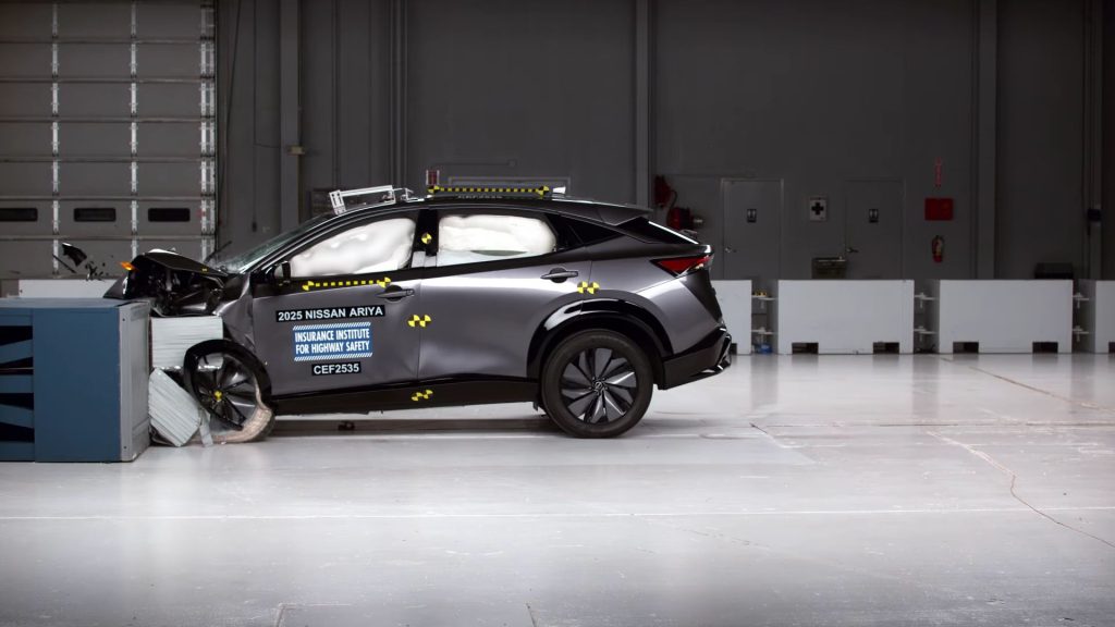2025 Nissan Ariya Earns Marginal Rating for Rear Passenger Safety in IIHS Crash Test