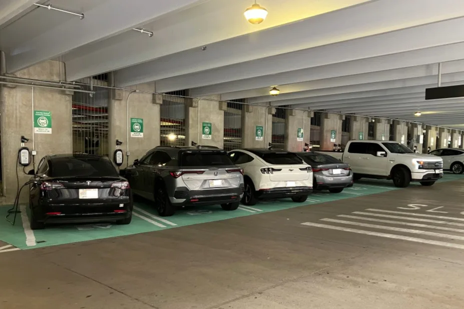 Honolulu Airport Opens 20 New EV Charging Bays for Public Use