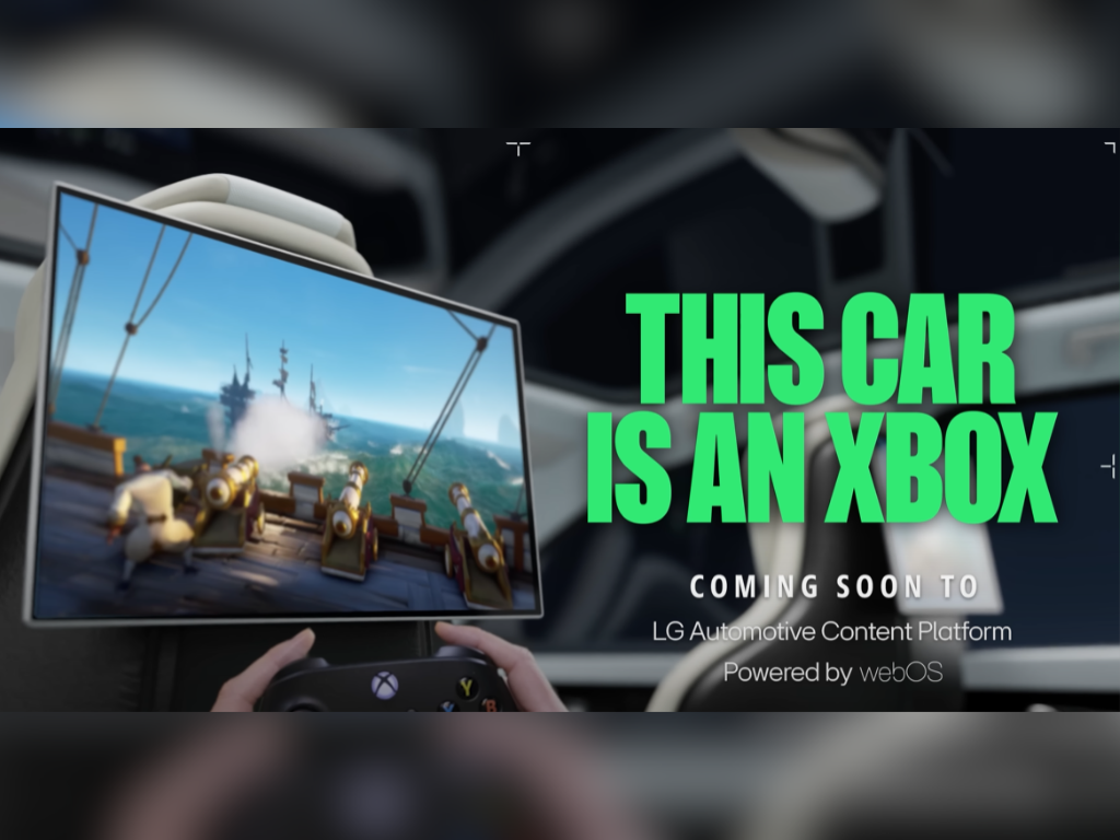 Microsoft and LG Bring Xbox Cloud Gaming to Vehicle Infotainment Systems