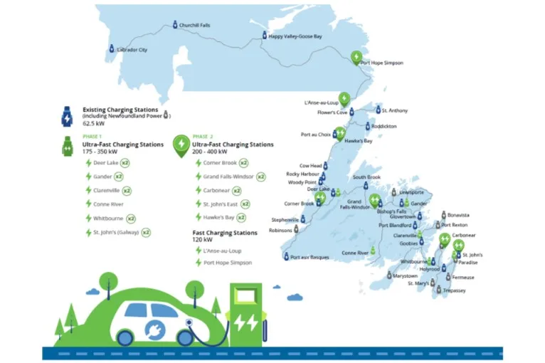 Newfoundland and Labrador Commits $2.8 Million to Expand EV Charging Network