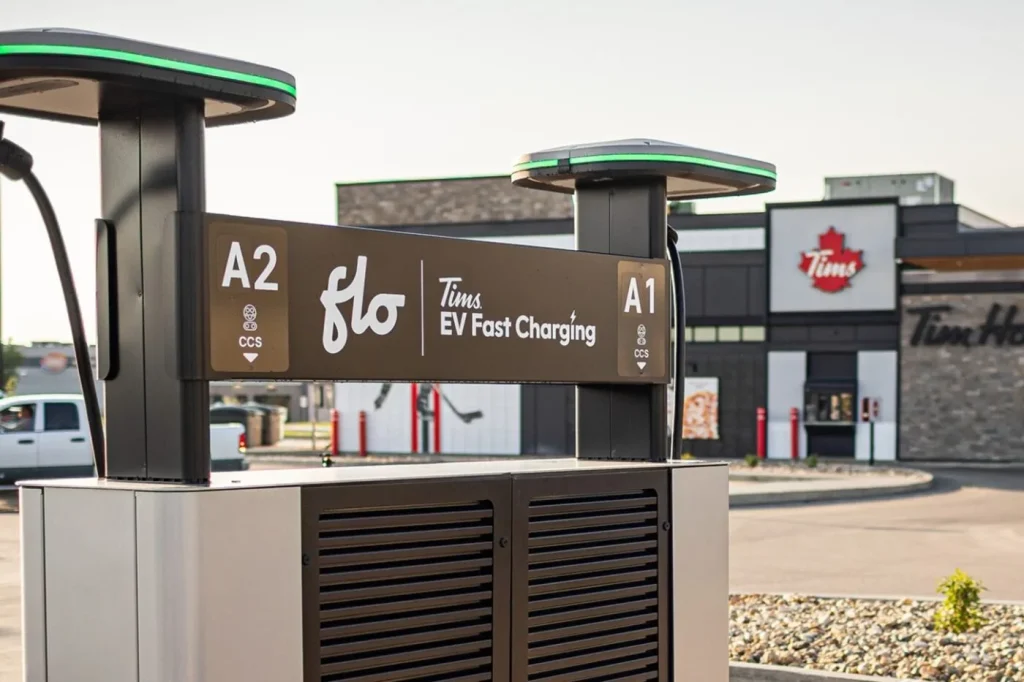 Tim Hortons Partners With FLO to Install EV Fast Chargers at 100 Locations Across Canada