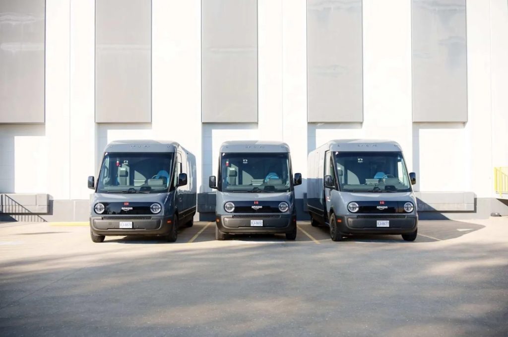 Amazon Rivian Delivery Van