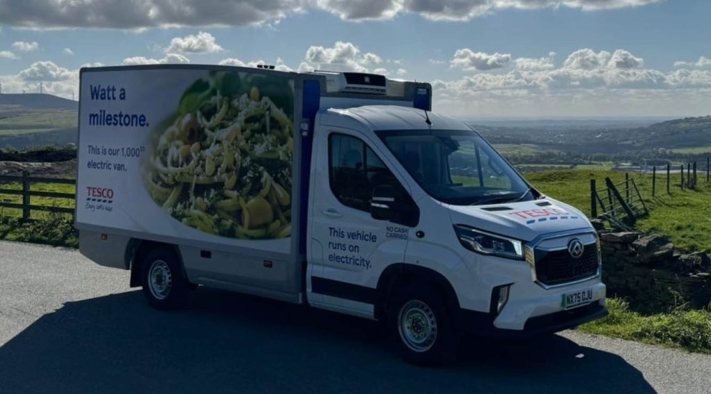 Tesco Reaches 1,000 Electric Delivery Vans In UK Fleet