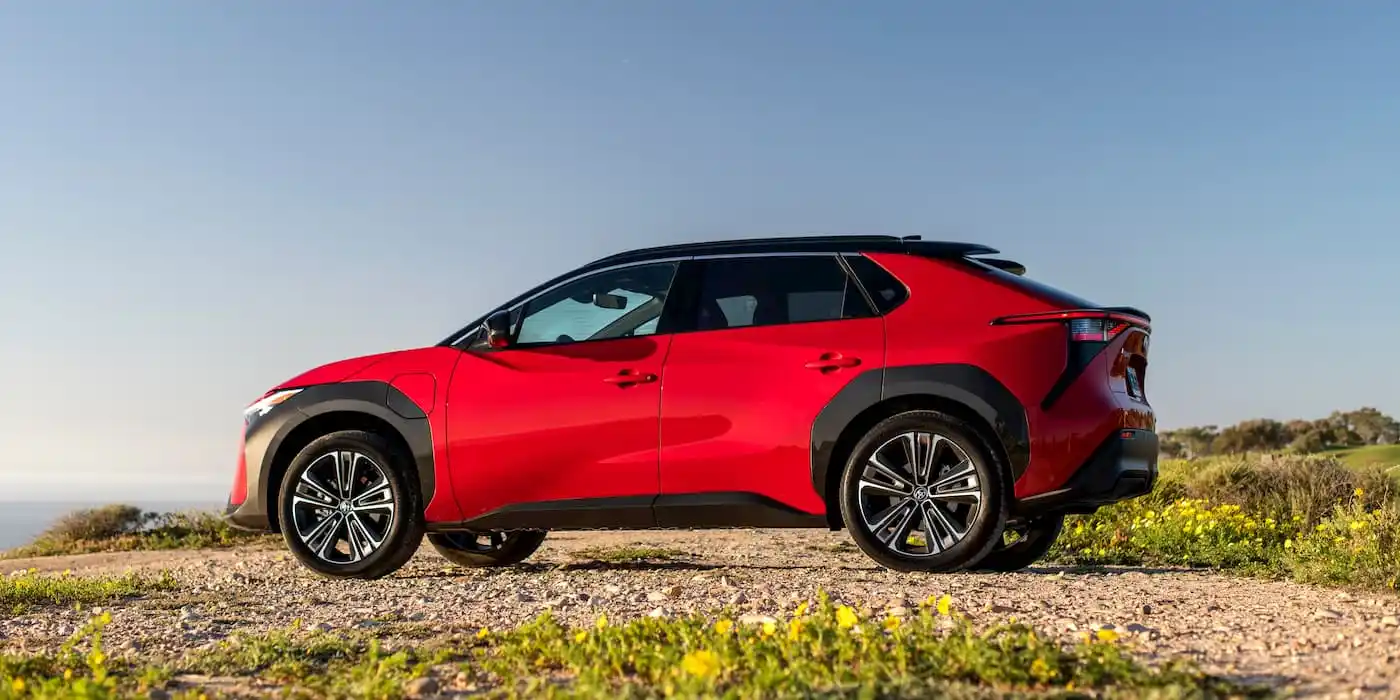2025 Toyota bZ4X Limited AWD Supersonic Red 