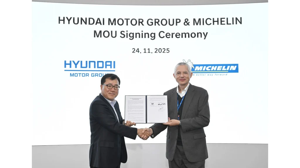 Hyundai Motor Group and Michelin Sign New Deal to Develop Next-Gen EV Tires