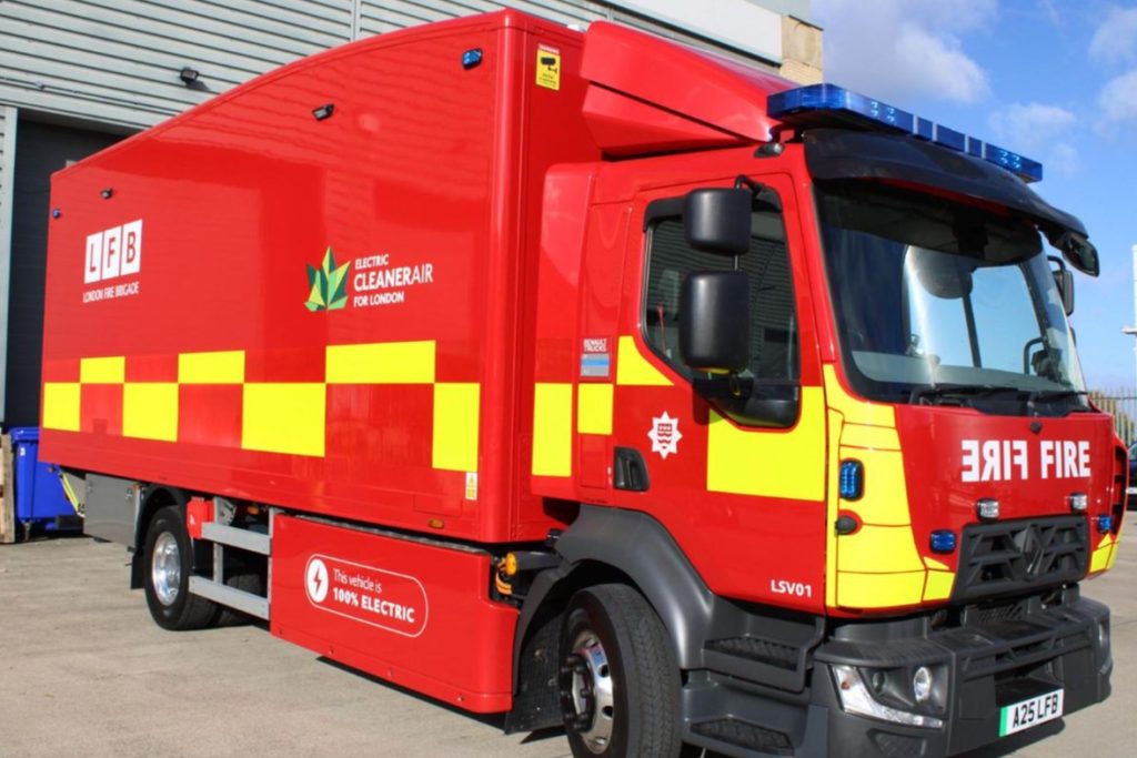London Fire Brigade Introduces Electric Lorries and Training Vehicles