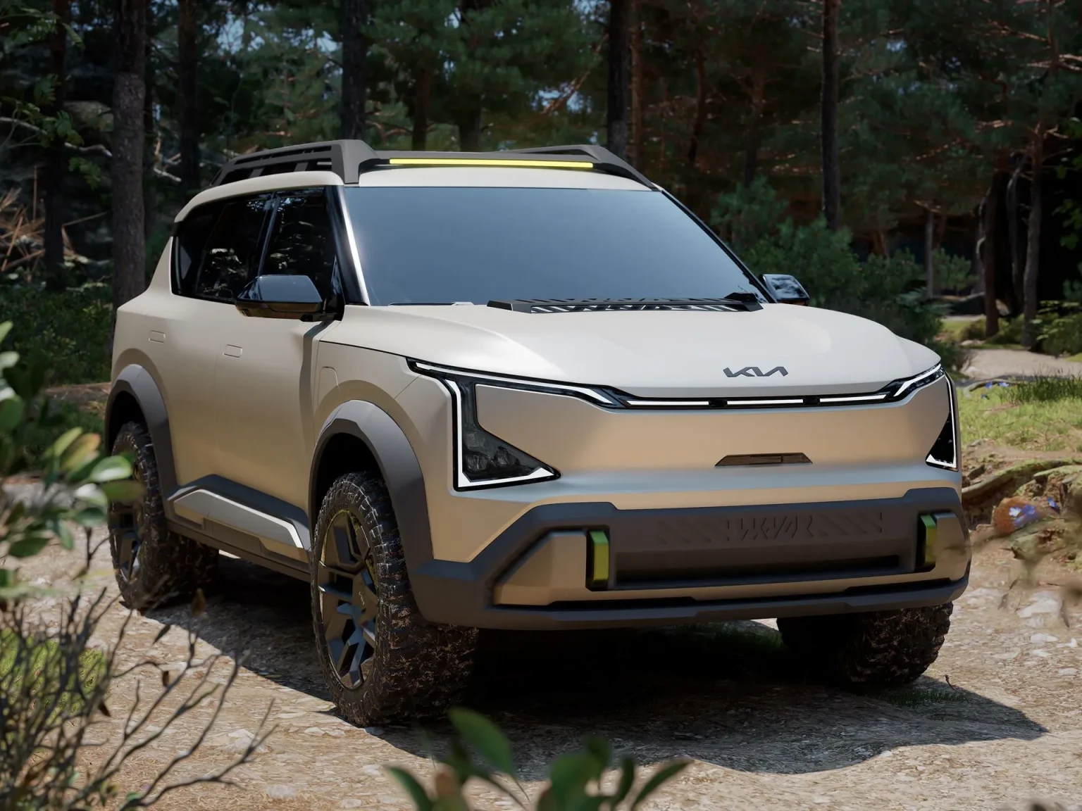 Kia Unveils EV5 WKNDR Concept With Off-Road Focus at Guangzhou Auto Show