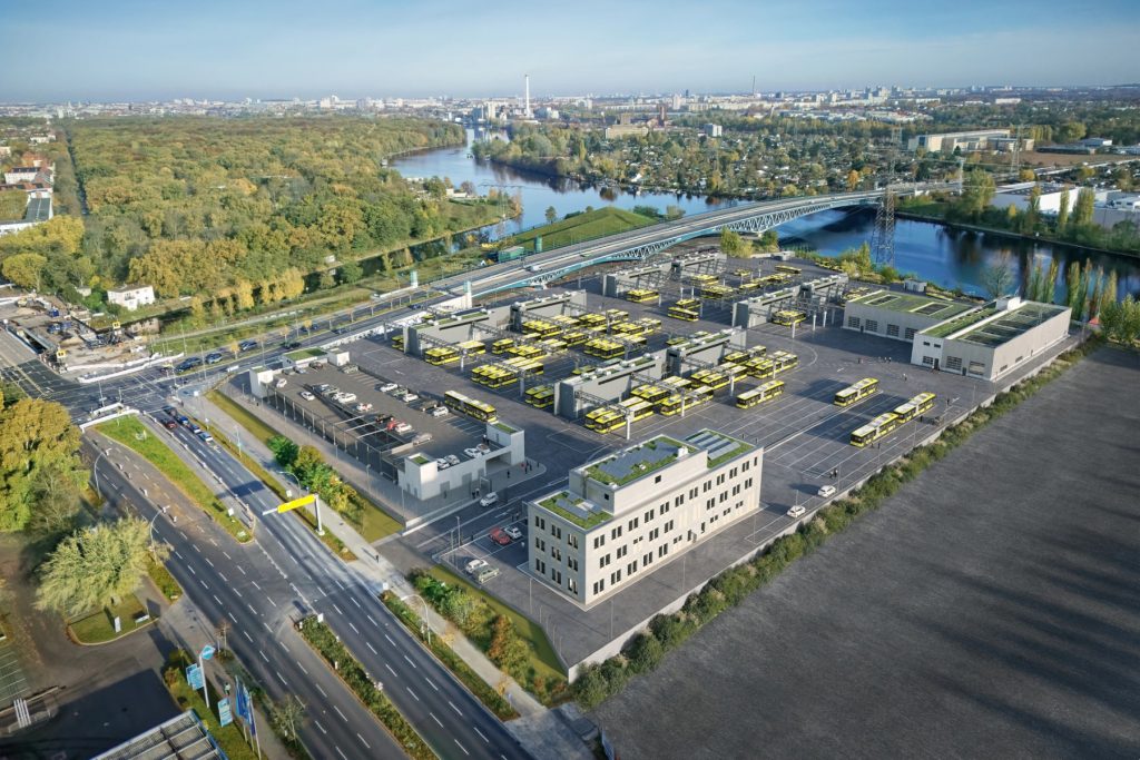 Berlin’s BVG Marks Topping-Out of Treptow E-Bus Depot as City Expands Electric Bus Infrastructure