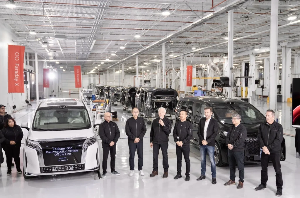 Faraday Future Rolls Out First FX Super One Pre-Production Vehicle in California