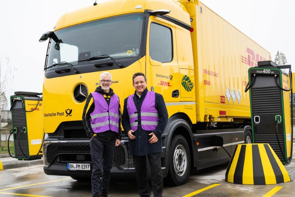 DHL Switches On First High-Power Electric Truck Charging Hub in Germany