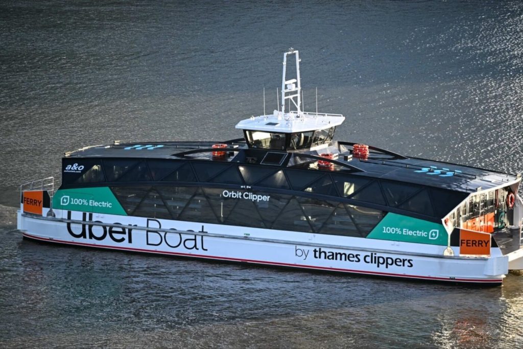 Britain’s First Fully Electric Ferry Completes Maiden Voyage on River Thames