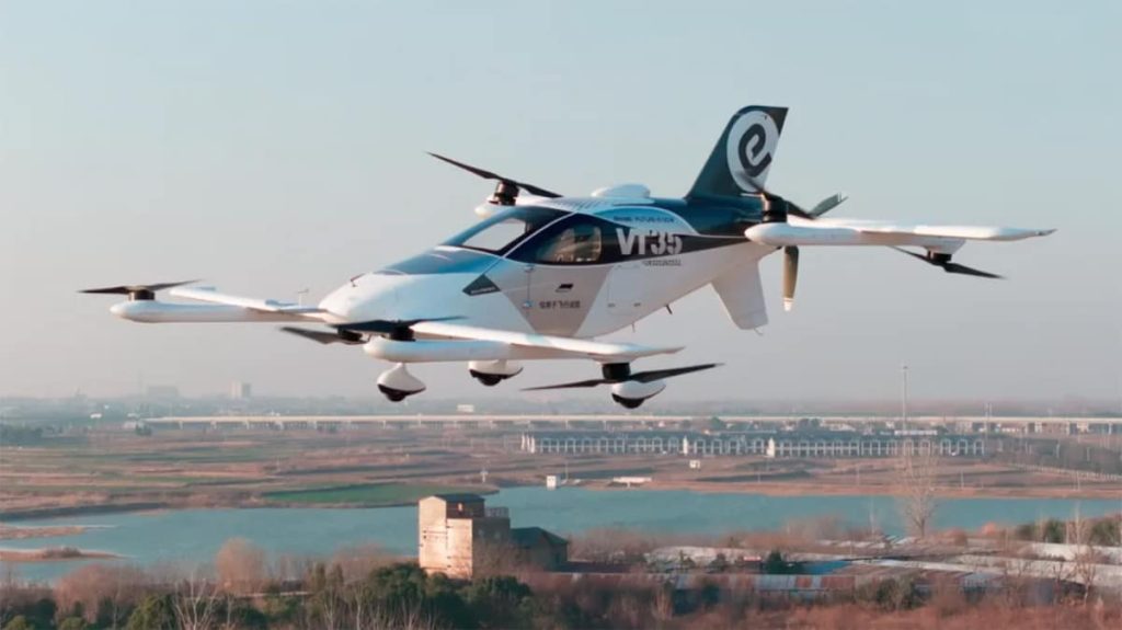 EHang Conducts First Public Flight of VT35 eVTOL Aircraft