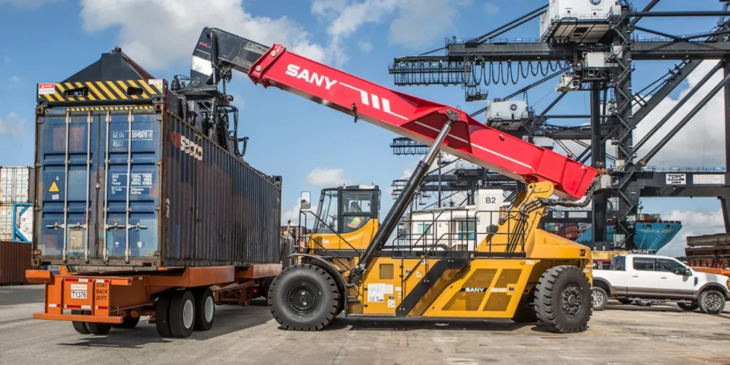 Port of Houston Deploys First SANY Electric Reach Stacker in Move Toward Electrification