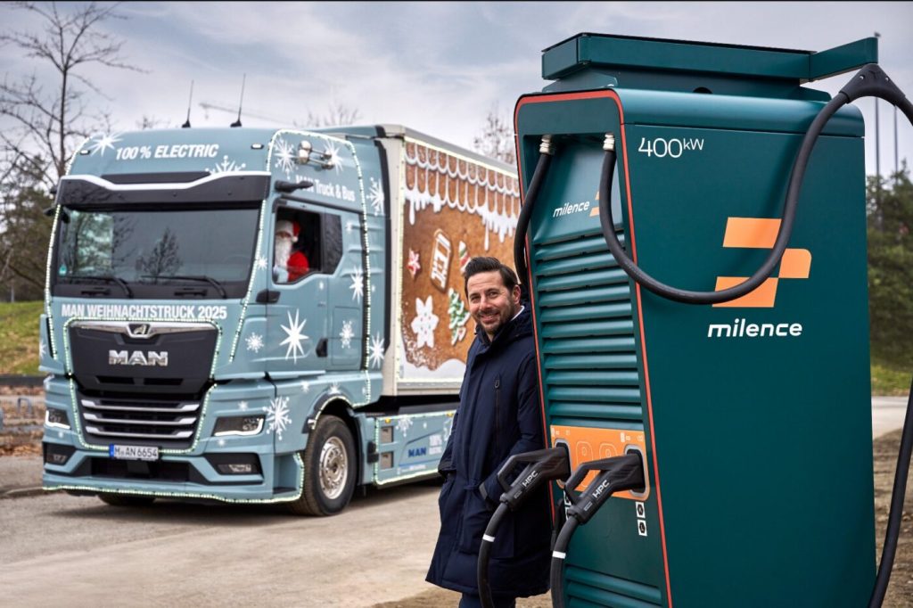 MAN Delivers First Chargers For Electric Truck Hub At Munich’s Allianz Arena