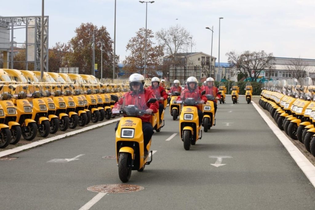 Serbian Post Expands Electric Fleet with 216 New Delivery Scooters