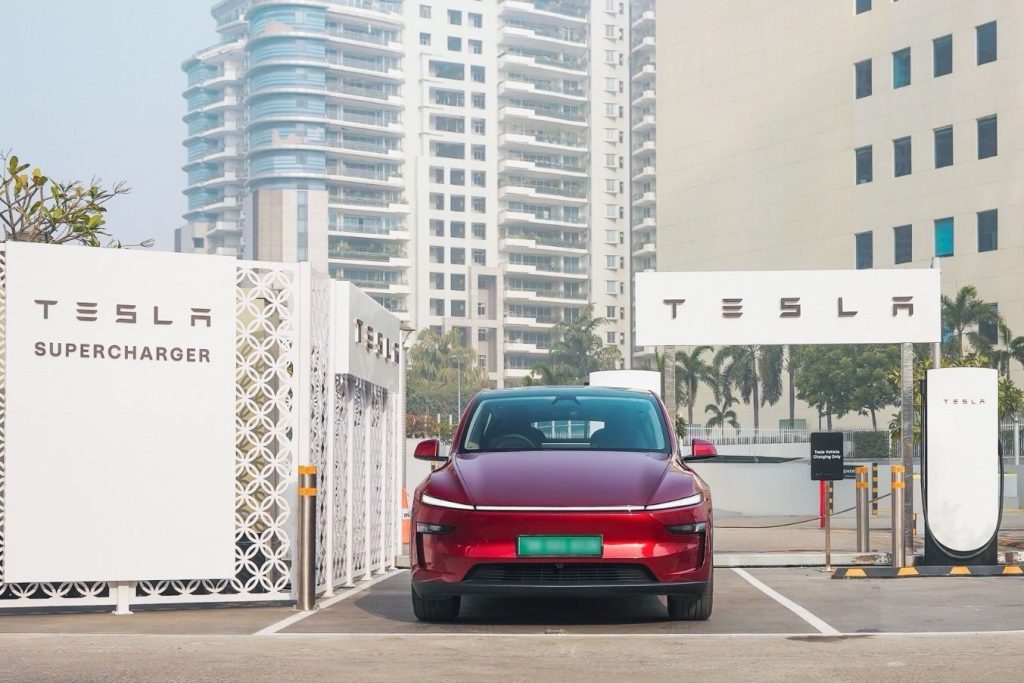 Tesla Expands India Charging Network With Third Hub in Gurugram