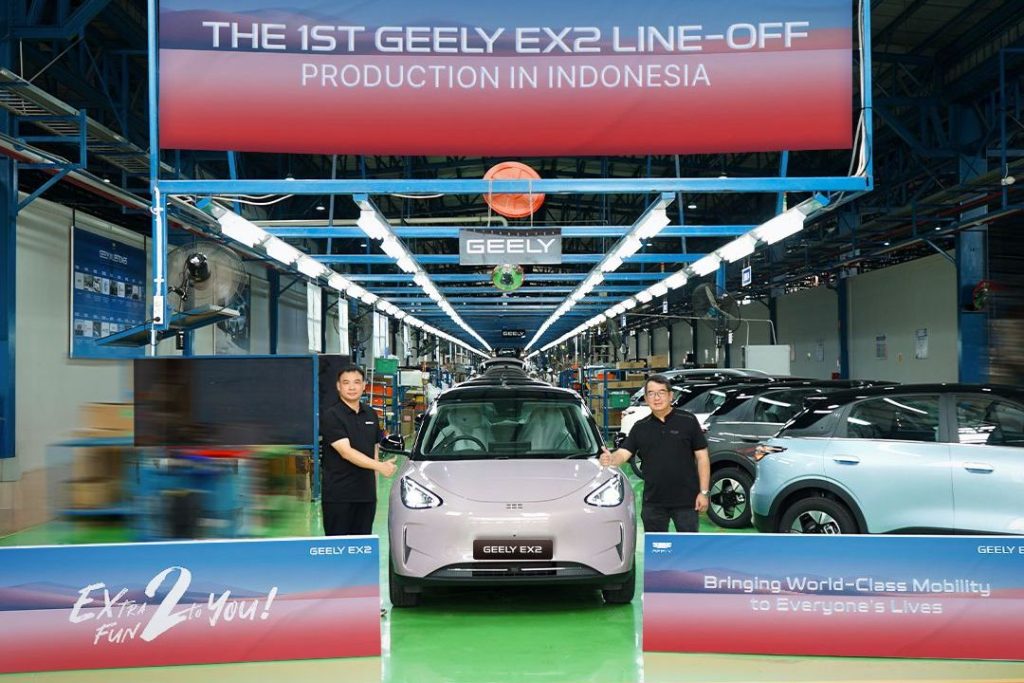 Geely Begins Overseas Assembly of EX2 Electric Car in Indonesia