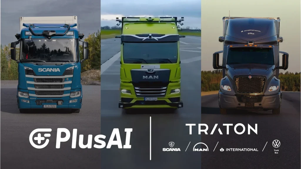 TRATON Group Commits Up to $25 Million to PlusAI to Speed Autonomous Truck Rollout