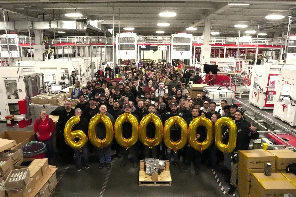Tesla Reaches 6 Million Drive Units at Nevada Plant, Marking New Production Milestone
