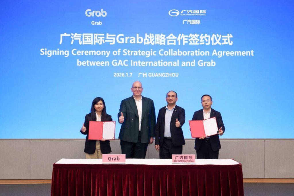 Grab Plans to Add 20,000 GAC Electric Vehicles Across Southeast Asia
